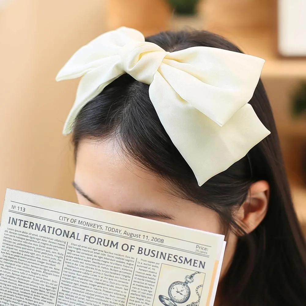 Daily Headband Designer Headband Angel Shushu Satin King Ribbon Hairband Ivory Ju Vidastory
