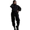 Women Fleece Loose Long Sleeve Sweatshirt Trousers Two Pieces Set Winter Fashion Warm Red White Black