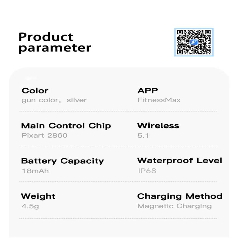 New Smart Ring Sleep Monitoring Multi-function Blood Oxygen Measurement Blood Pressure Multi-sports Mode Low Power Consumption