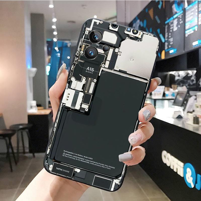 Telefonkasten mit Batterieplatine für OPPO Realme C21Y X3 SuperZoom C11 GT2 C25S C35 C31 9 ProPlus Finden X2 X5 Pro X3 Neo X5 Lite