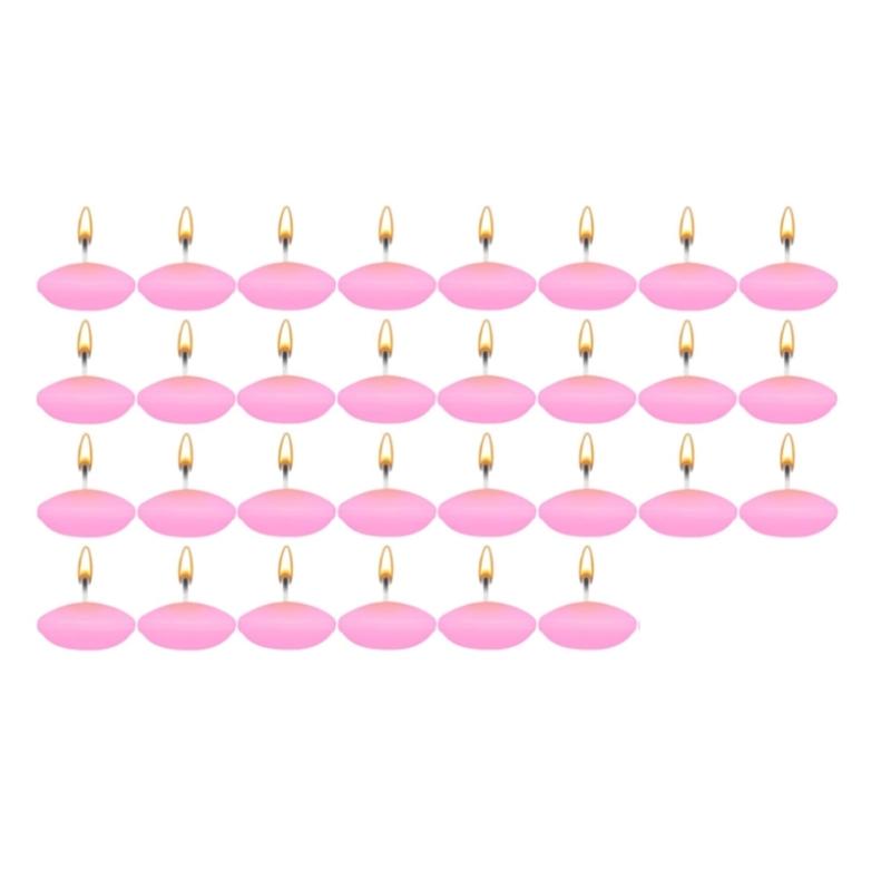 30Pcs Unscented Floating Candle Decorative Floating Candle for Wedding Pool,Valentine Day Bathtub,Christmas Decoration