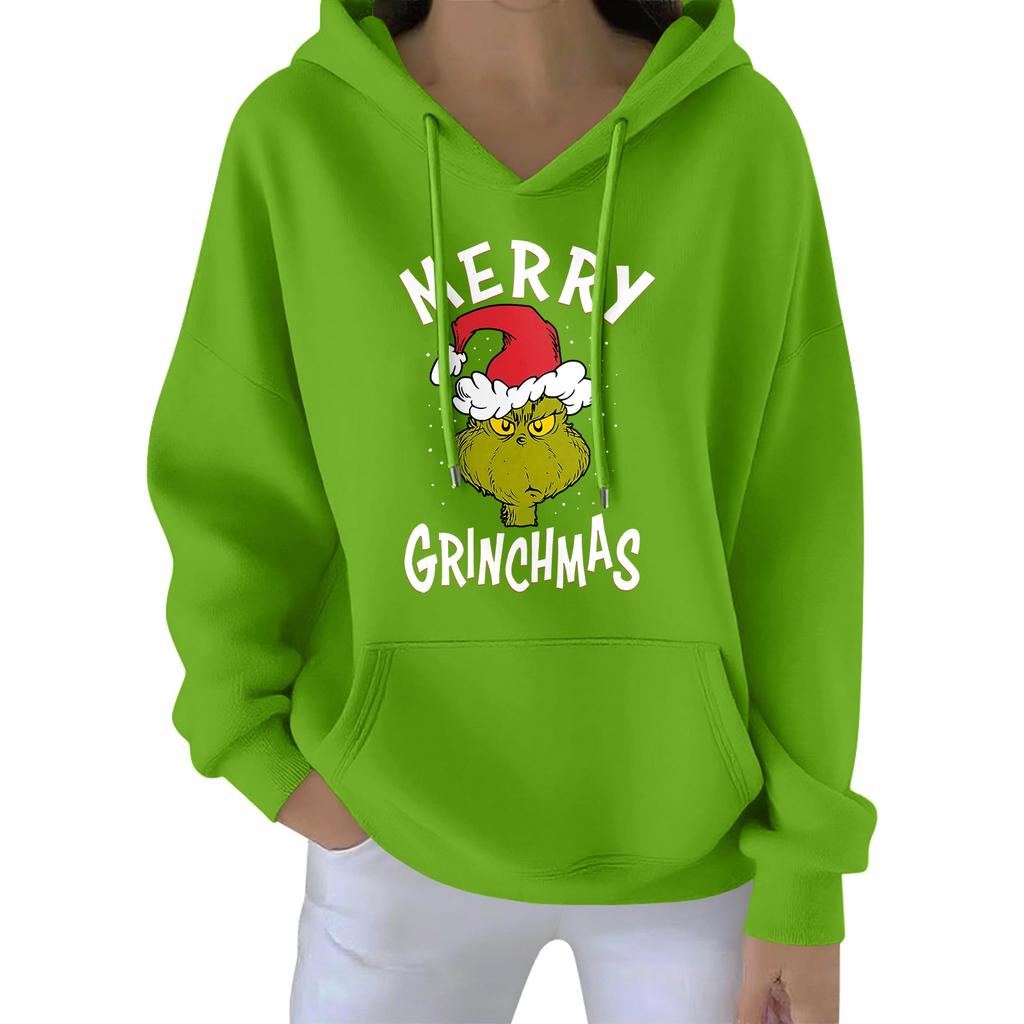 Women's Christmas  Hoodie Funny Cute Christmas Holiday Sweatshirt Pullover