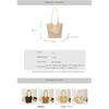 Tote Bag Women PU Woven Texture Large Capacity Office Daily Use
