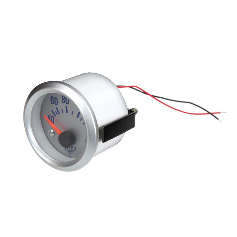 Wassertemperaturanzeige mit Sensor für Auto 2 52mm 40-120 Grad Celsius Blaues Licht