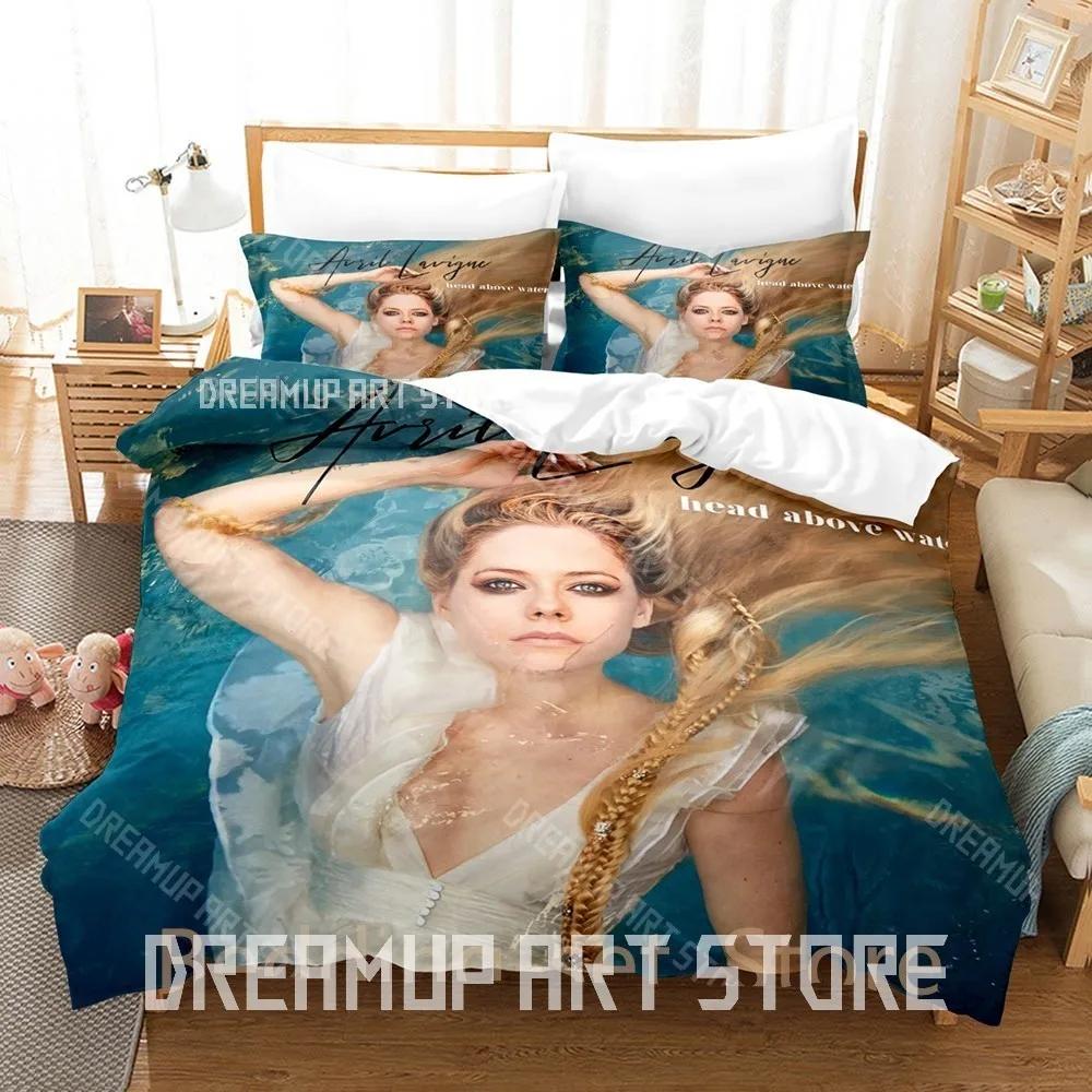 3D Print Avril Lavigne Bedding Set Single Twin Full Queen King Size Bed Set Adult Bedroom Duvetcover Sets Personality Bed Sheet