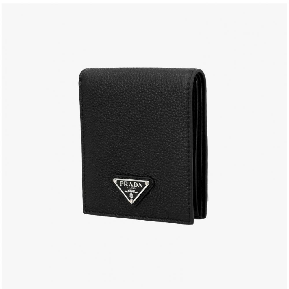 Prada Grain Triangle Logo Wallet 2mo513 2e54 F0002