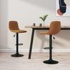 Vidaxl Bar Stools, 2 Pcs, Brown, Upholstered In Velvet