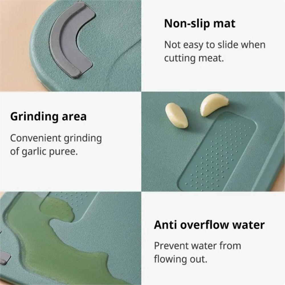 Anti-mold Cutting Board Non-slip Chopping Block Odorless Double-Sided Chopping Board  Vegetables