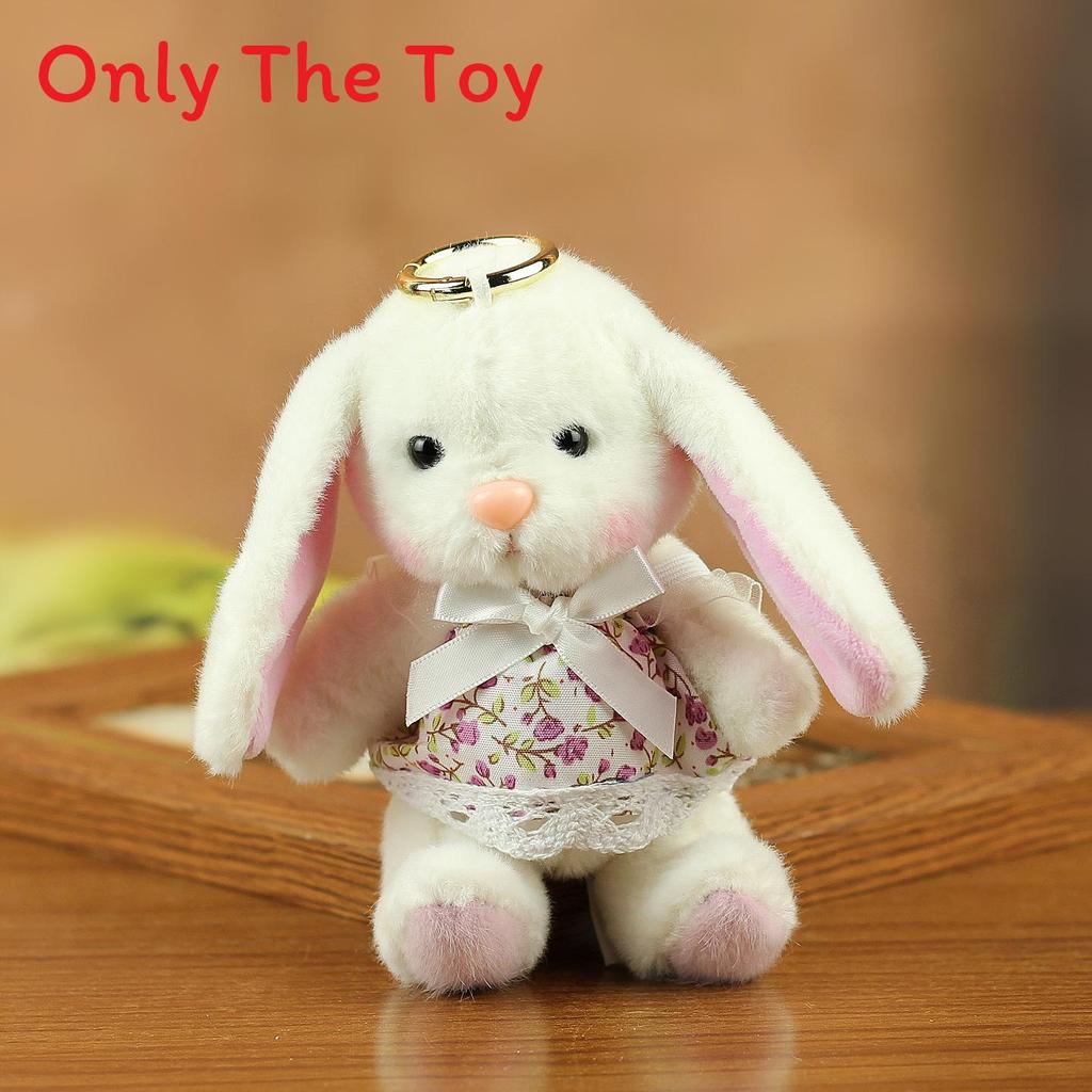 Plush Bunny Keychain With Movable Joints For Kids And Collectors