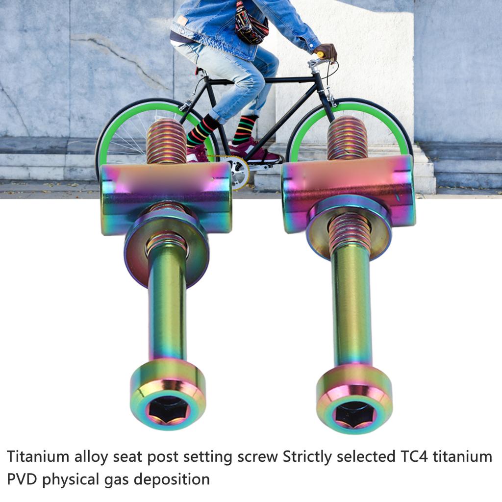 2 PCS   M5 X 40mm Bike Stpost Screw St Post Fixing Screw Bike   Replacement Parts