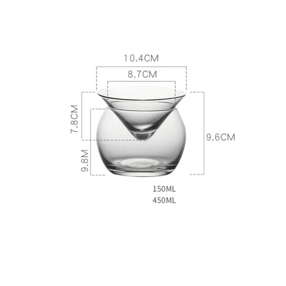 

новый Молекулярная миксология Прослойка Треугольный Хвост Ледяной Хрустальный Бокал для вина Конус Мартини Шаровидный Набор Бармен Специальный Питьевой Стакан 401-500ml