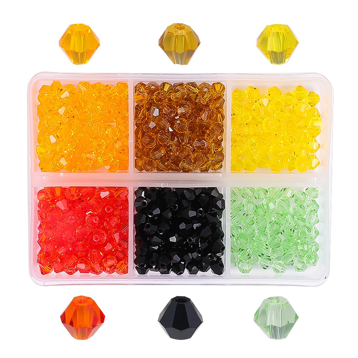 

1 компл./кор. 600 шт. 4 мм стеклянные бусины хрустальные бусины для DIY аксессуары для изготовления ювелирных изделий