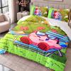 Kirby 3Pcs Bedding Set Duvet Cover With Two Pillowcases For Bedroom Home Decoration