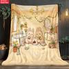 Climbing Bunny thin Flannel Blanket for Bedrooms,Living Rooms,Sofas Blankets,Lunch Breaks,Picnics,blankets fluffy custom blanket