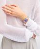 D1 Milano Ultra Thin Solar Sync Authorized Women's Watch, UTBL36, 30mm, Violet/Silver, UV-Inspired Color-Changing Watch. Distributor.