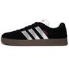 VL COURT 2.0 Abrasion Resistant Abrasion Resistant Low Top Skateboard Shoes Unisex Black Silver JS3004(Team562-)