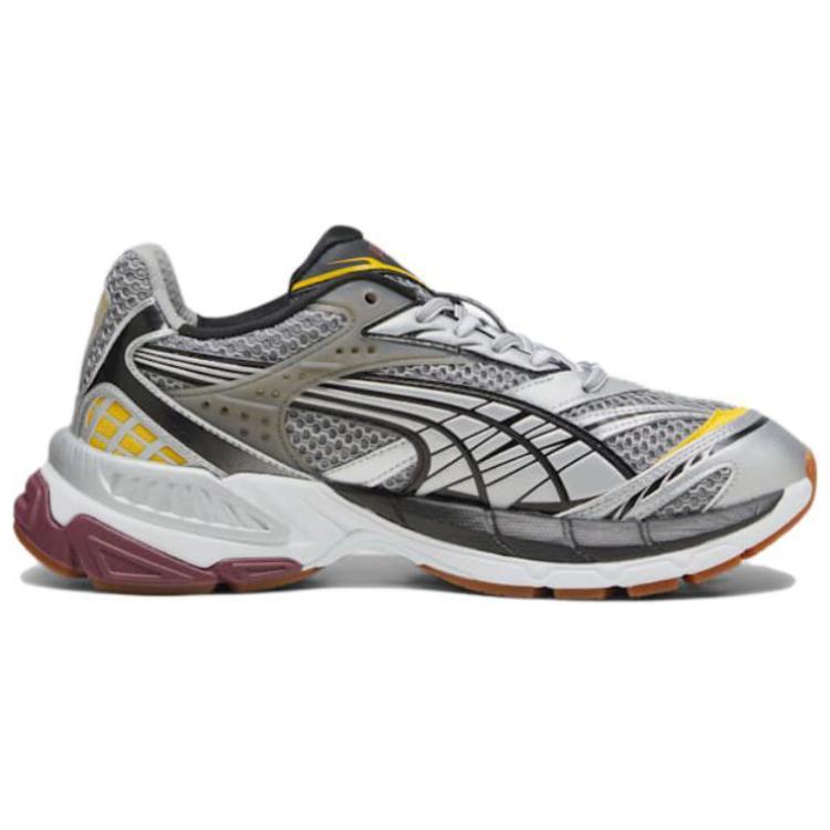 Puma Velophasis Phased - Silver Burgundy Yellow Unisex Sneakers Black White 389365-05