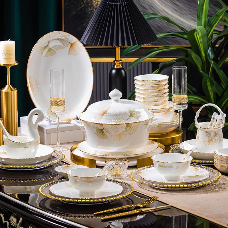 56-Piece Bone China Dinnerware Set