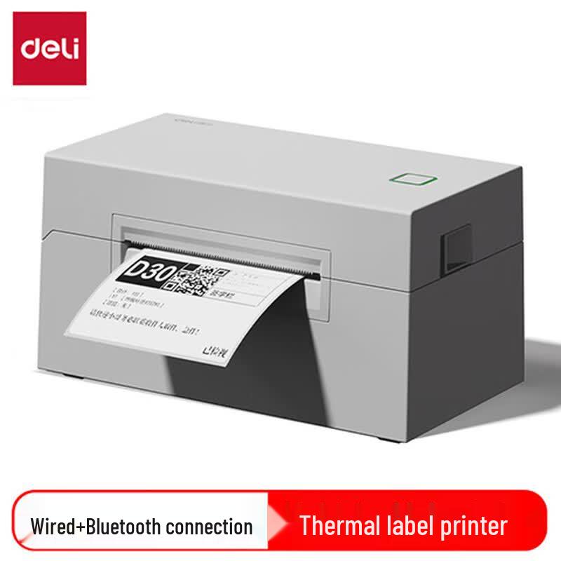 Deli GE120W Thermal Label Printer CN plug (adapter included)