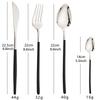 24Pcs Silver Cutlery Set Stainless Steel Dinner Knife Fork Spoon Dinnerware Set Kitchen Tableware Western Silverware