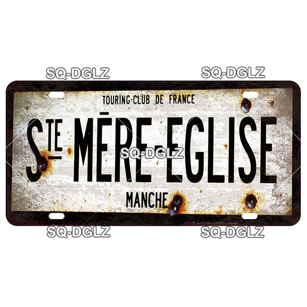 Vintage France City 15x30CM Plate Gemany War Tin Sign Bar Wall Decoration Metal Sign Home Decor Plaques Poster