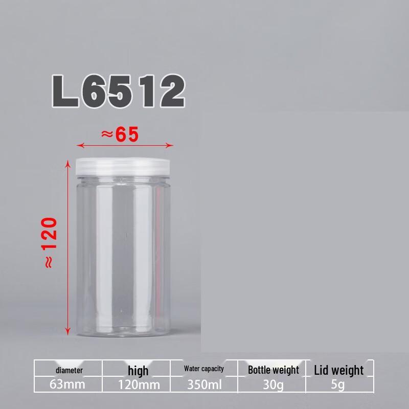 Yunrui Transparent Round Plastic Storage Jar