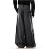 Y2K Fashion Black Striped Pleated Baggy Jeans Pants Men Clothing Wide Leg Casual Cotton Long Trousers