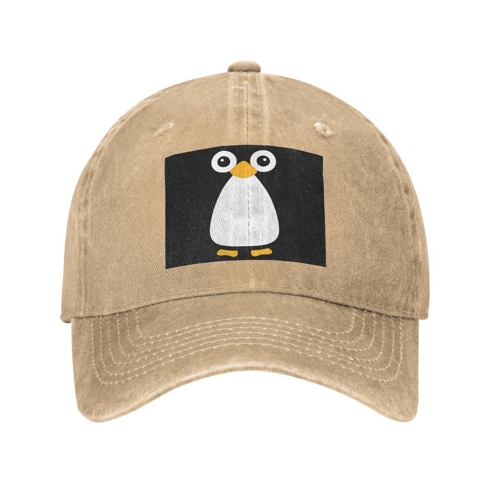Cute Vector Penguin Denim Cap Casual Baseball Caps Adjustable Hat Summer Unisex Baseball Hats
