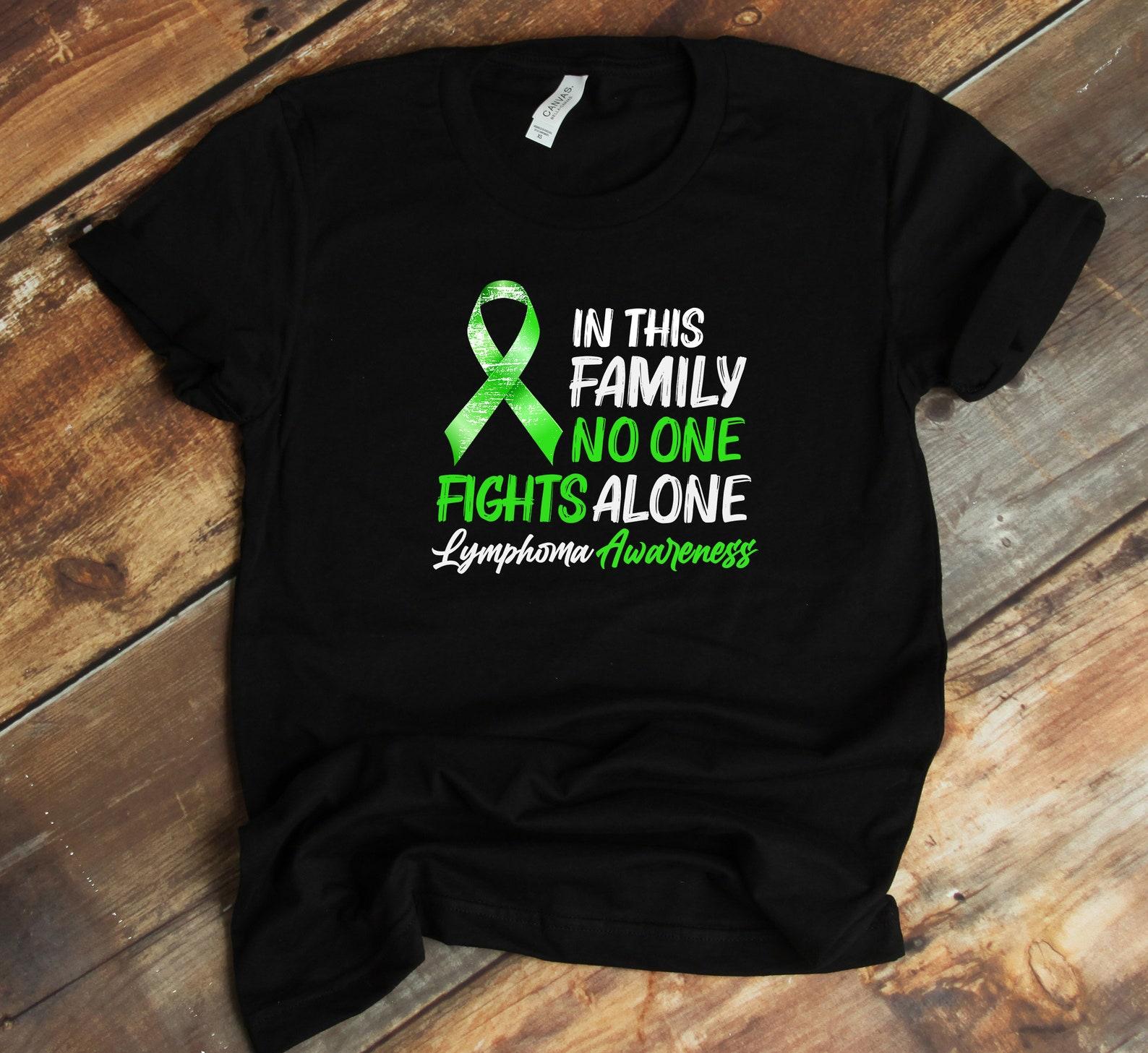 Lymphoma Cancer Support Shirt, Lymphoma Cancer Awareness, T-Shirt For Family, Tank-top, T-shirt S