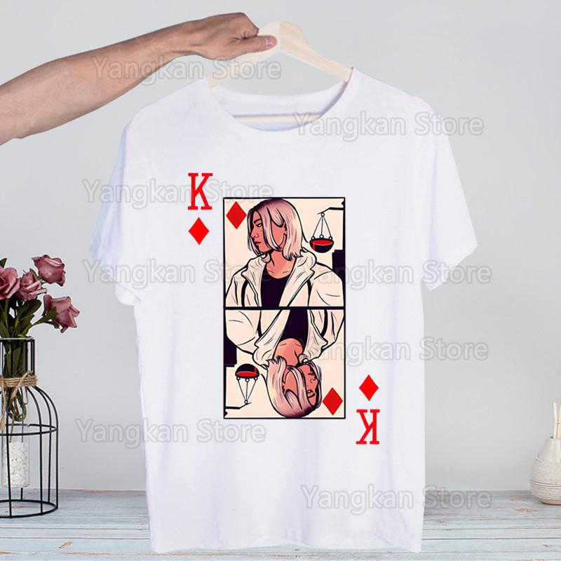 Alice In Borderland Usagi Arisu Kuina Chishiya Trička Módní Pánské a Dámské Topy Tričko Krátký Rukáv Unisex Tričko
