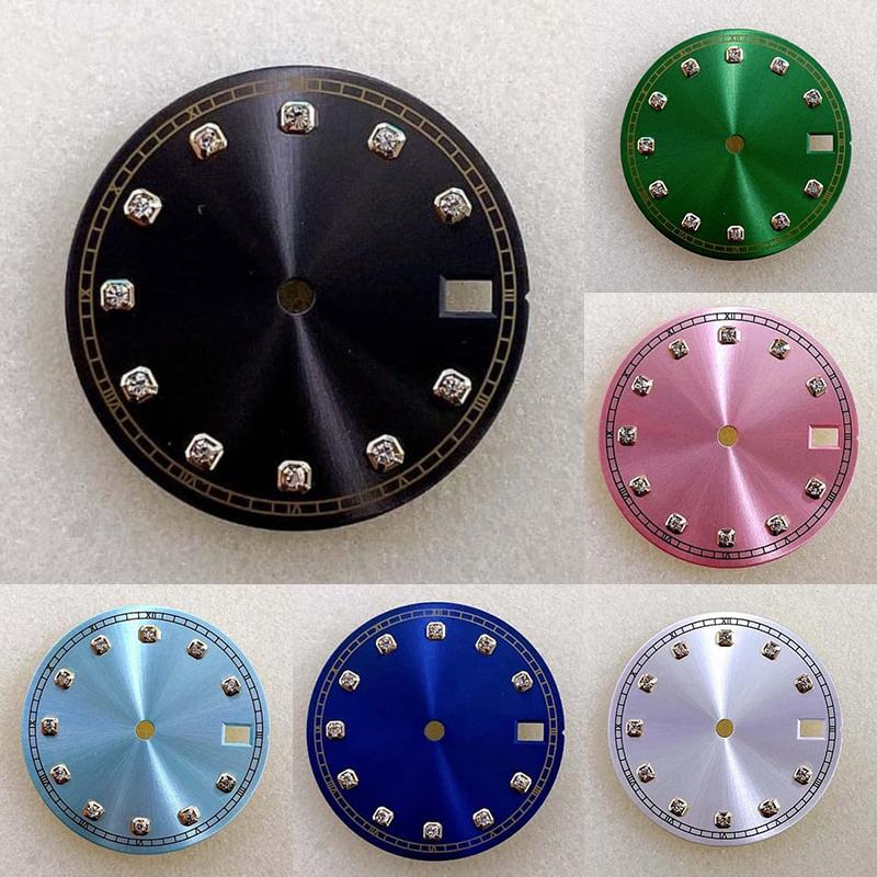 Movement Watch Literal 28.5mm NH35 Automatic Dial NH36 Golden Solar Pattern Edge Watch Accessories