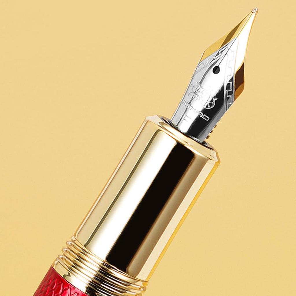 Ranvi Jinhao 92 Fountain Fine with Ink Converter Pen, Nib, (Red)