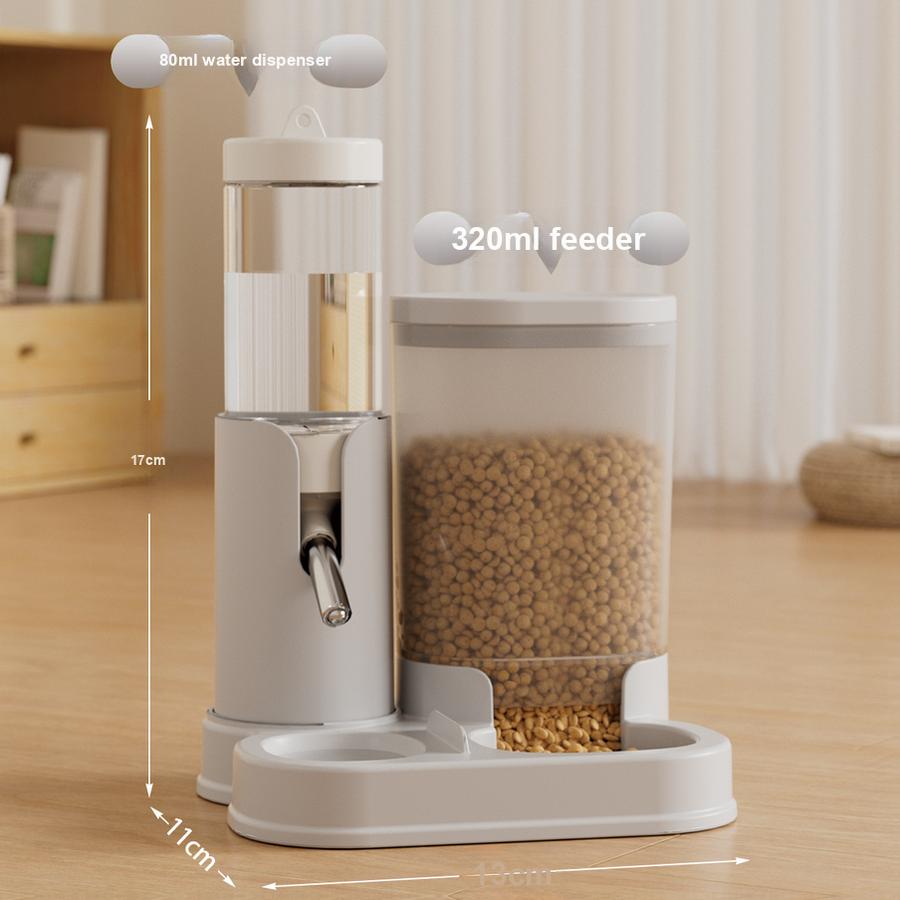 Automatischer Multifunktions-Wasser- und Futterspender für Hamster, Meerschweinchen, Kleintiere