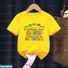 Newly Kids T-Shirt Funny The Very Hungry Caterpillar Cartoon Print Tshirts For Boys Summer Cute Boys/Girls Yellow Tshirt Top