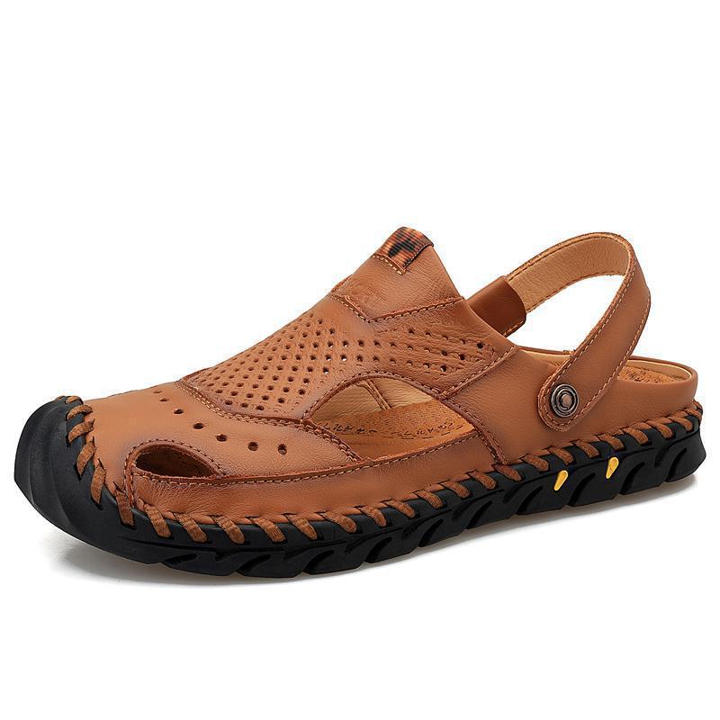 

ZT805 Large Size First Layer Cowhide Outdoor Beach Shoes 38-48Shoes 38 чорний