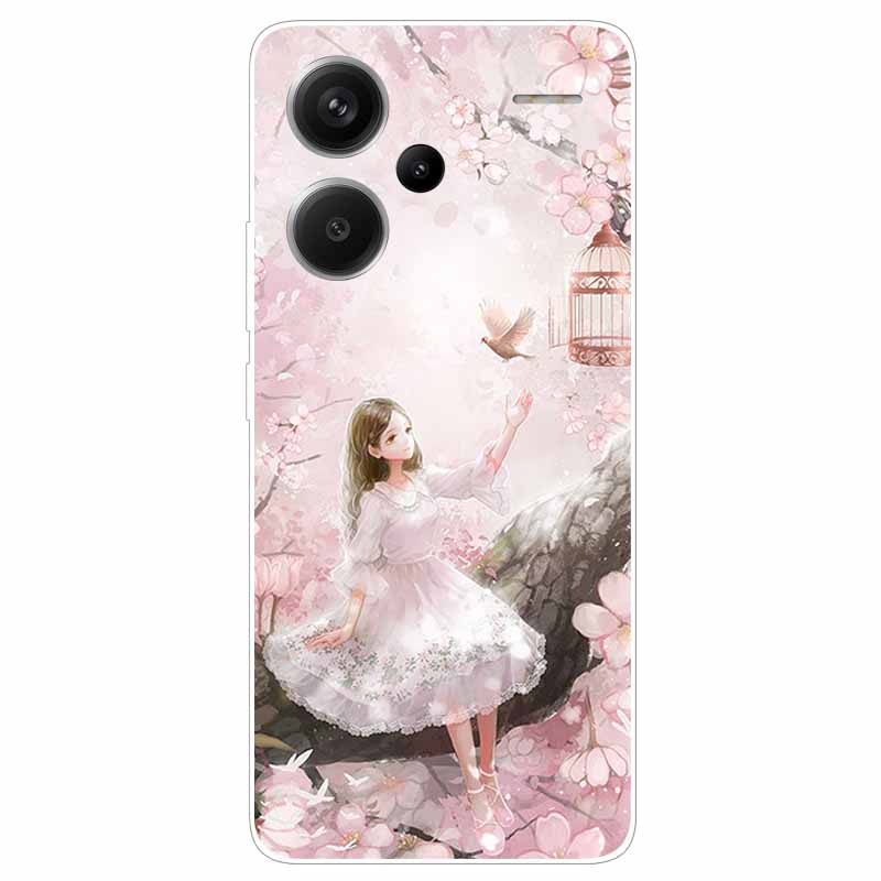 

For Xiaomi Redmi Note 13 Pro+ Plus Case Silicone Clear TPU Phone Back Cover for Redmi Note 13 Pro Plus 5G Pro + Soft Bumper Capa Note 13 Pro Plus 5G