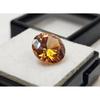 Orange Zircon Round Cut 6+ Ct Fabulous Certified Loose Gemstone