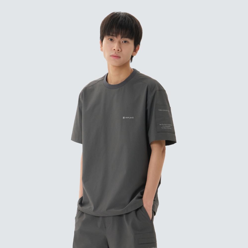 [Snowpeak] Lago Short-Sleeve T-Shirt Rustic Khaki (S26MMTTS26) 95(M)