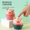 Toothpick box cute cartoon piggy toothpick holder automatically pops up toothpick jar