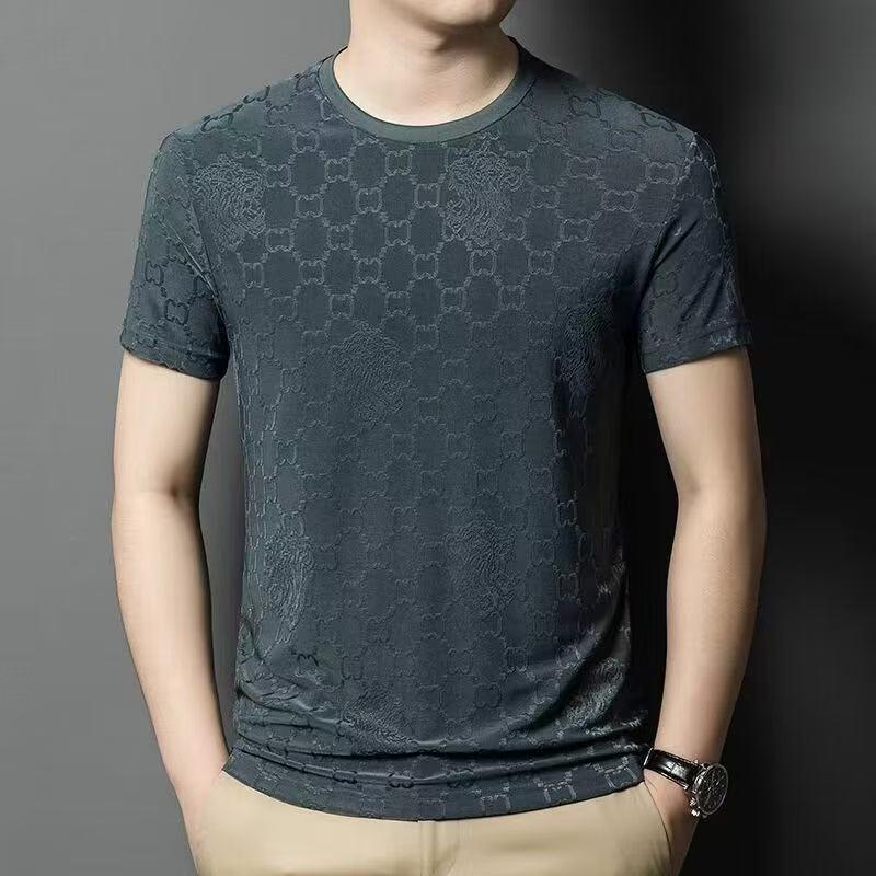 Men's High-End Ice Silk Short Sleeve T-Shirt - 2026 Summer Trend