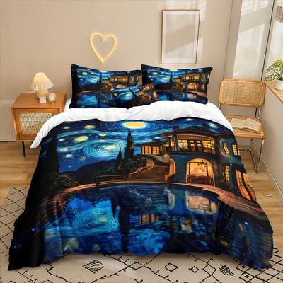 Animation Series 3D Digital Printing Three-Piece Bedding Kit Bed Sheet Quilt Cover