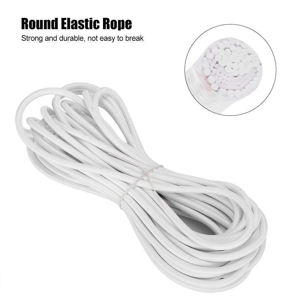 6mm 10m / 32.8ft Polypropylene Fiber Round Elastic Rope Cord Sewing Accessories for Clothing