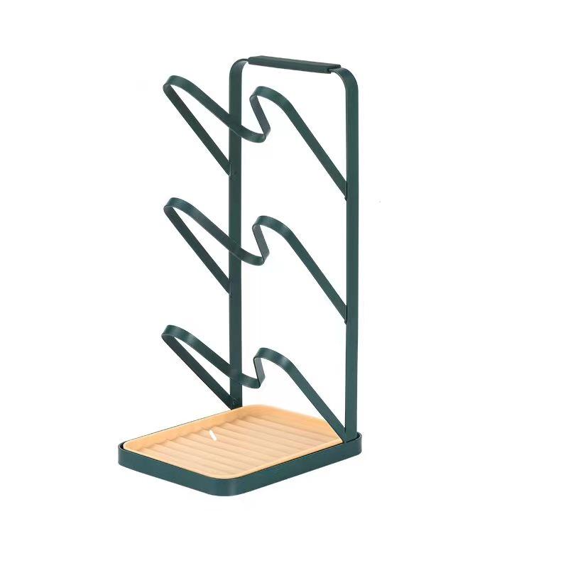 Wielofunkcyjny kuchenny regał do przechowywania: Luksusowy, Kreatywny, Wielowarstwowy Design na Pokrywki do Garnków i Przybory