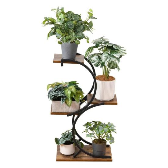 4-Tier Plant Stand Indoor Living Room Balcony Tiered Planter Shelf Rack Heavy Duty