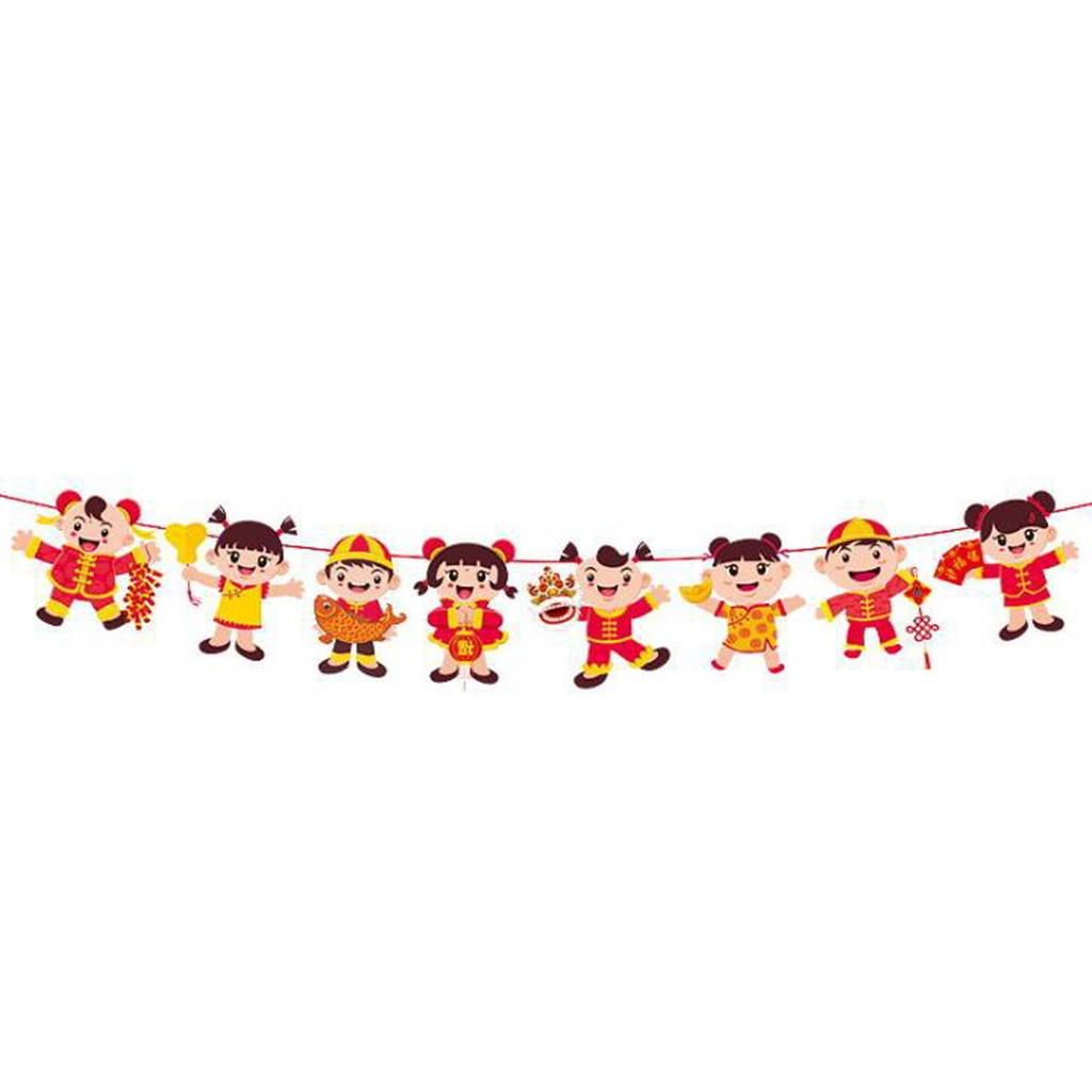 New Year'S Day Party Decoration Laqi Yuanbao God Of Wealth Gong Xi Fa Cai Paper Latte Flower Spot