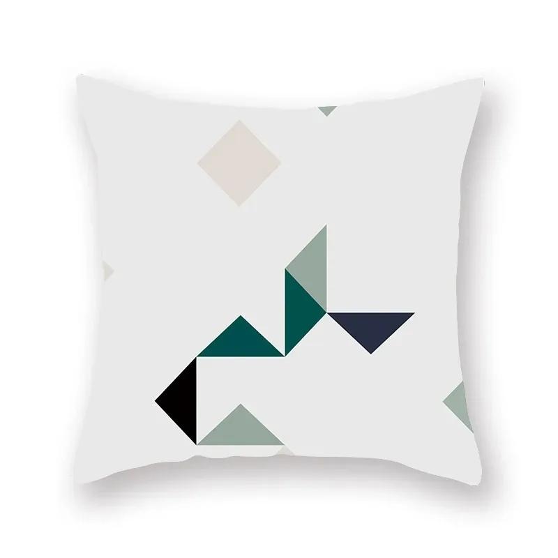 Copricuscino Divano Soggiorno Auto Lusso Decorazione Casa Copricuscino Astratto Geometrico Blu Copricuscino da Lancio