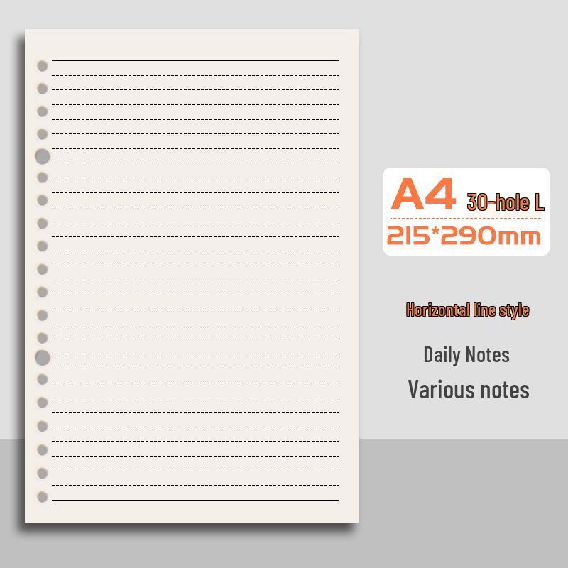 B5 Soft-Grip Loose-Leaf Notebook, Removable Square Grid, A4/A5, Thick Shell, Ideal for Postgrad Exam Preparation