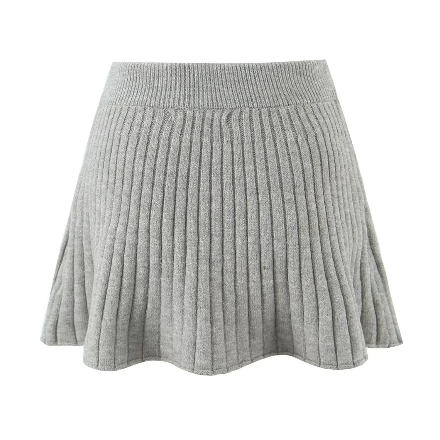 Gentle Academy Long Sleeve Cardigan & A-Line Skirt Knit Two-Piece Set Small