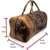 20" Leather Duffle Bag Travel Carry-On Waterproof Luggage Overnight Gym Weekender Bag