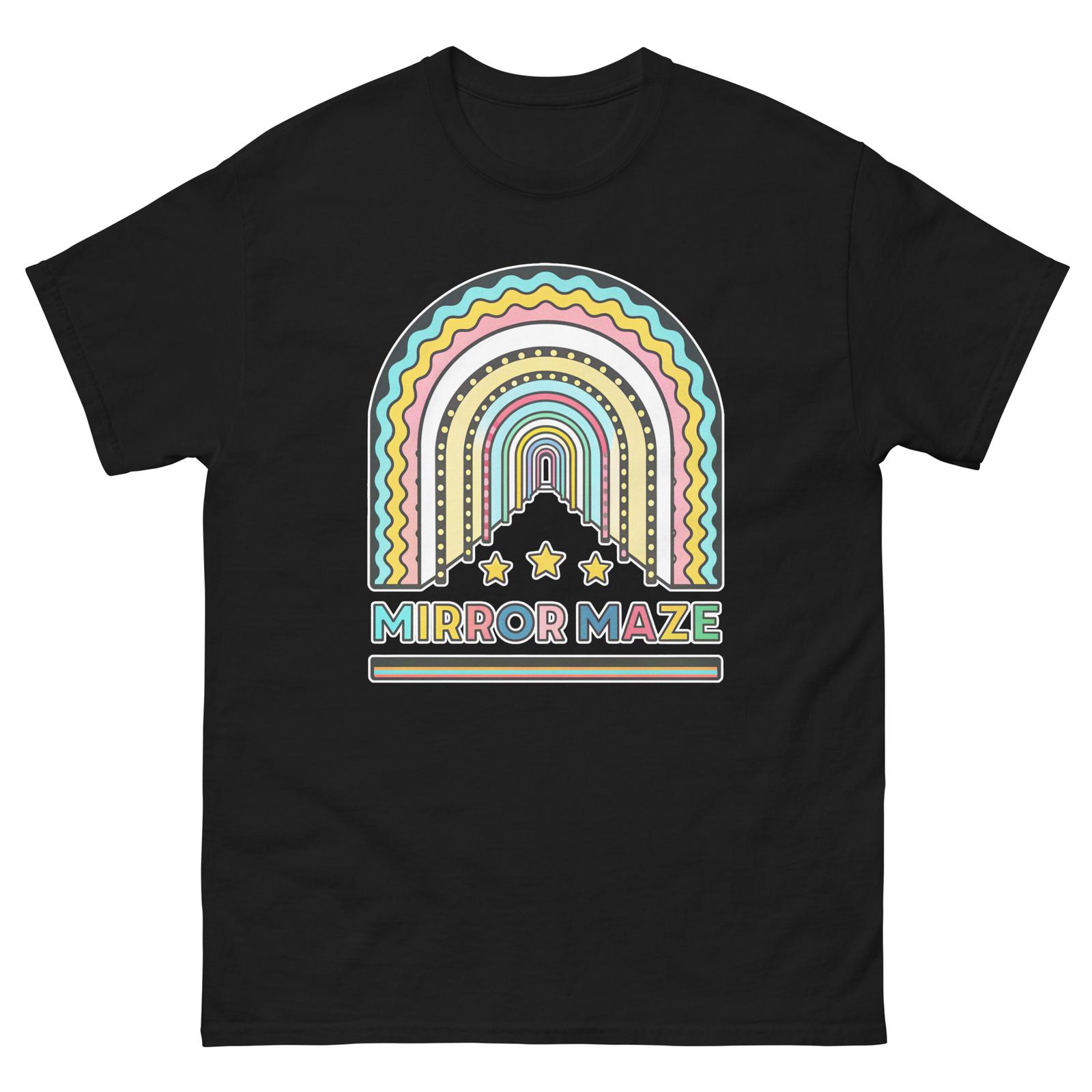 Mirror Maze Carnival Fair Amusement Park T-Shirt S